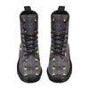 Yin Yang Neon Color Design Print Women's Boots