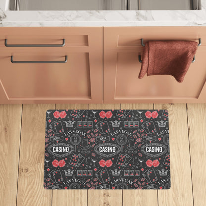 Casino Pattern Print Design 04 Kitchen Mat