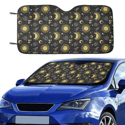 Sun Moon Print Design LKS301 Car front Windshield Sun Shade