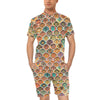 Mandala Mosaic Themed Design Print Men's Romper