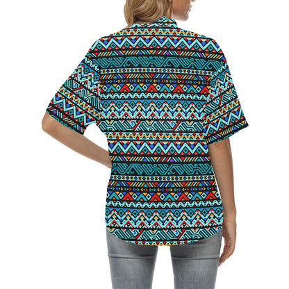 Southwestern Style Women's Hawaiian Shirt