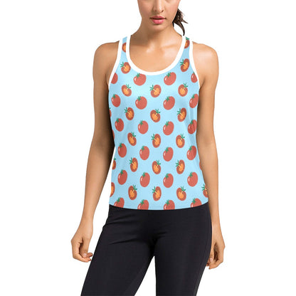 Tomato Print Design LKS304 Women's Racerback Tank Top