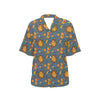 Celestial Moon Sun Pattern Print Design 02 Women's Hawaiian Shirt