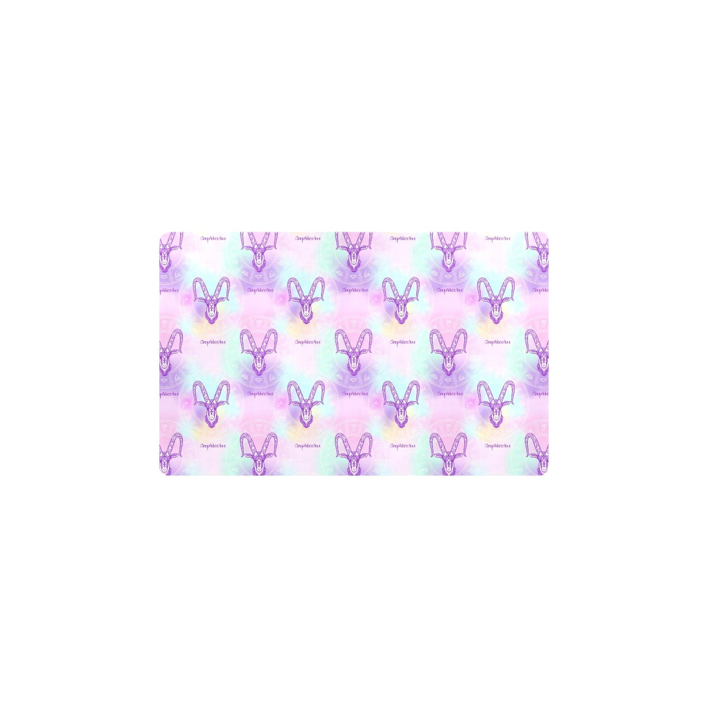 Capricorn Zodiac Pattern Print Design 02 Kitchen Mat