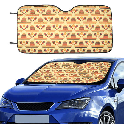 Maracas Print Design LKS403 Car front Windshield Sun Shade