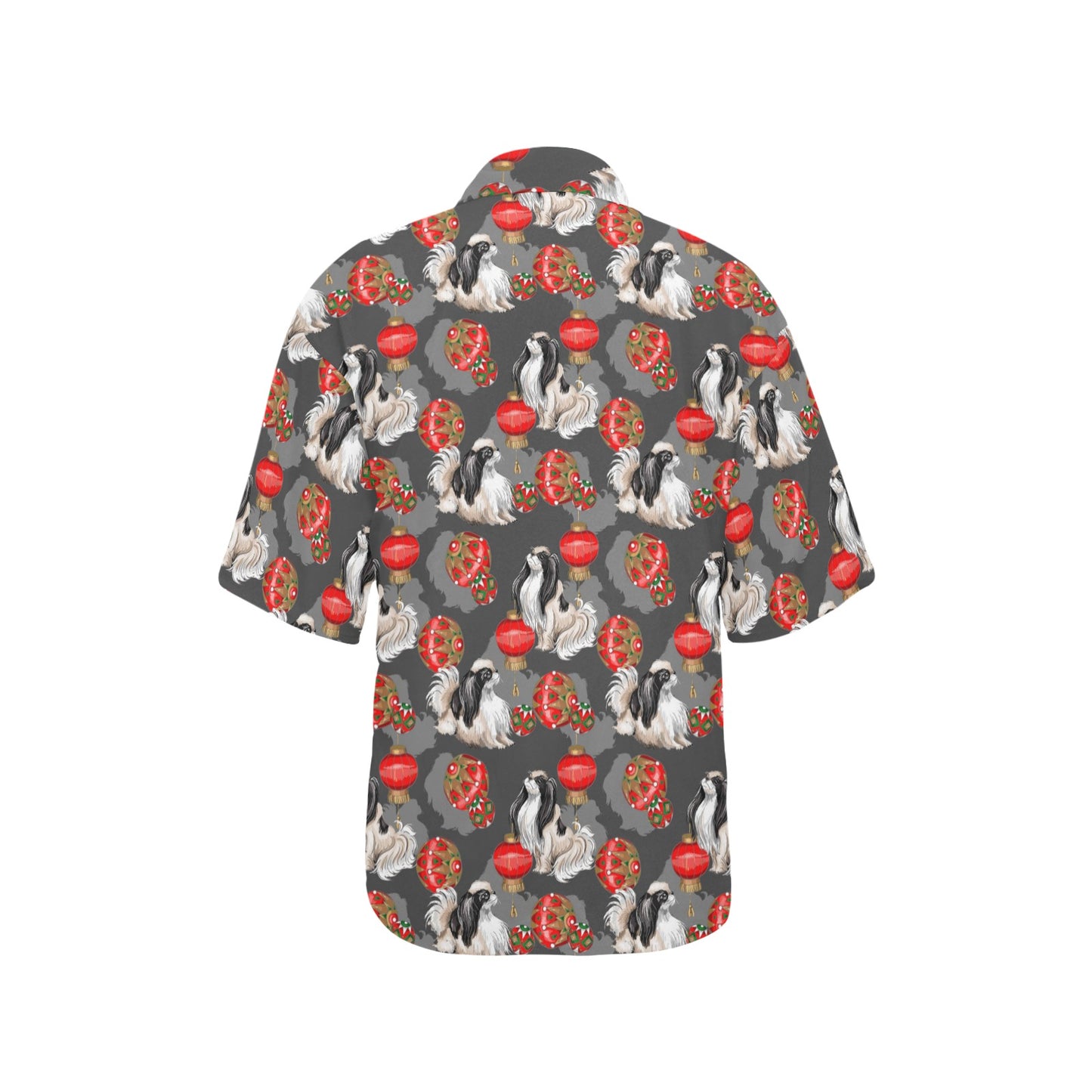 Japanese Chin Pattern Print Design 02 Women's Hawaiian Shirt