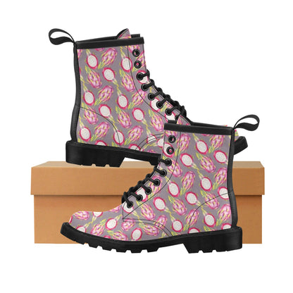Dragonfruit Pattern Print Design DF03 Women's Boots