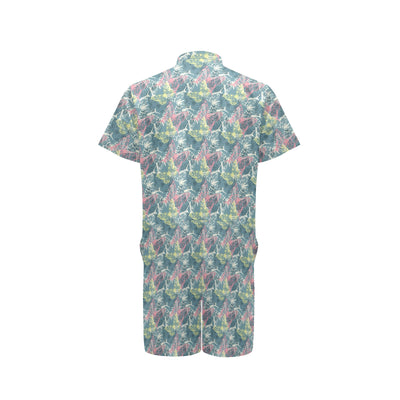 Butterfly Pattern Print Design 01 Men's Romper