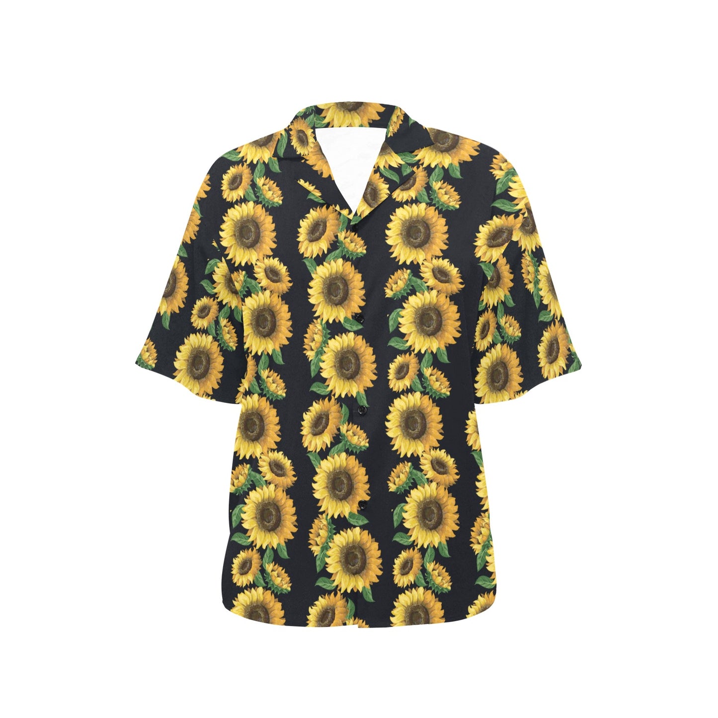 Sunflower Print Design LKS306 Women's Hawaiian Shirt
