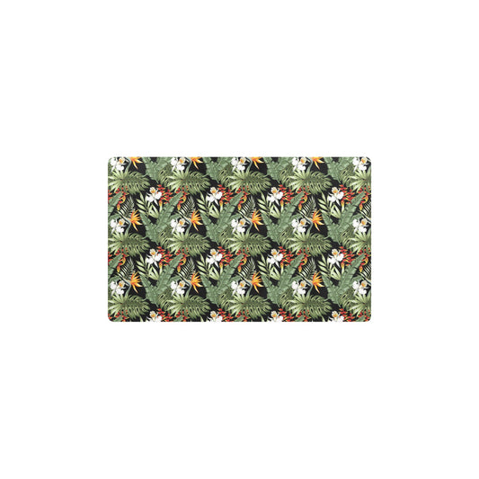 Bird Of Paradise Pattern Print Design 02 Kitchen Mat