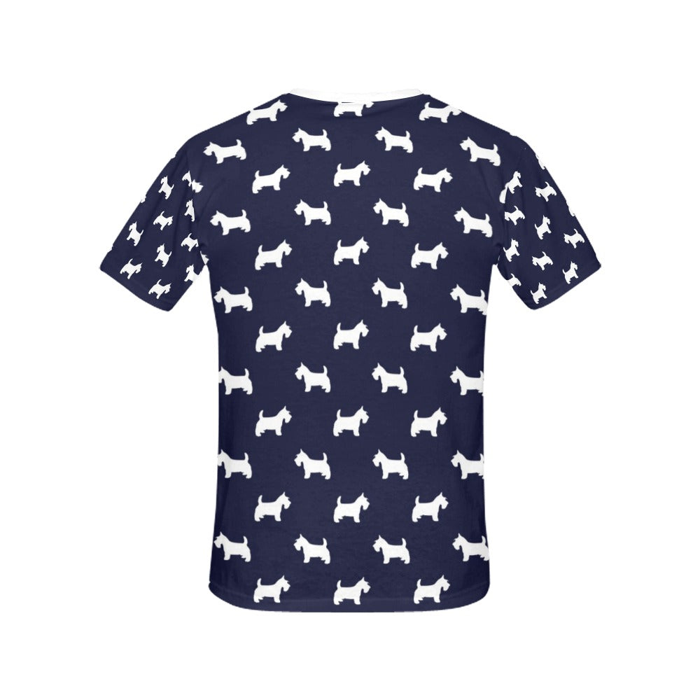 Scottish Terriers Print Design LKS3019 Women's  T-shirt
