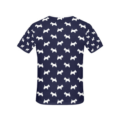 Scottish Terriers Print Design LKS3019 Women's  T-shirt