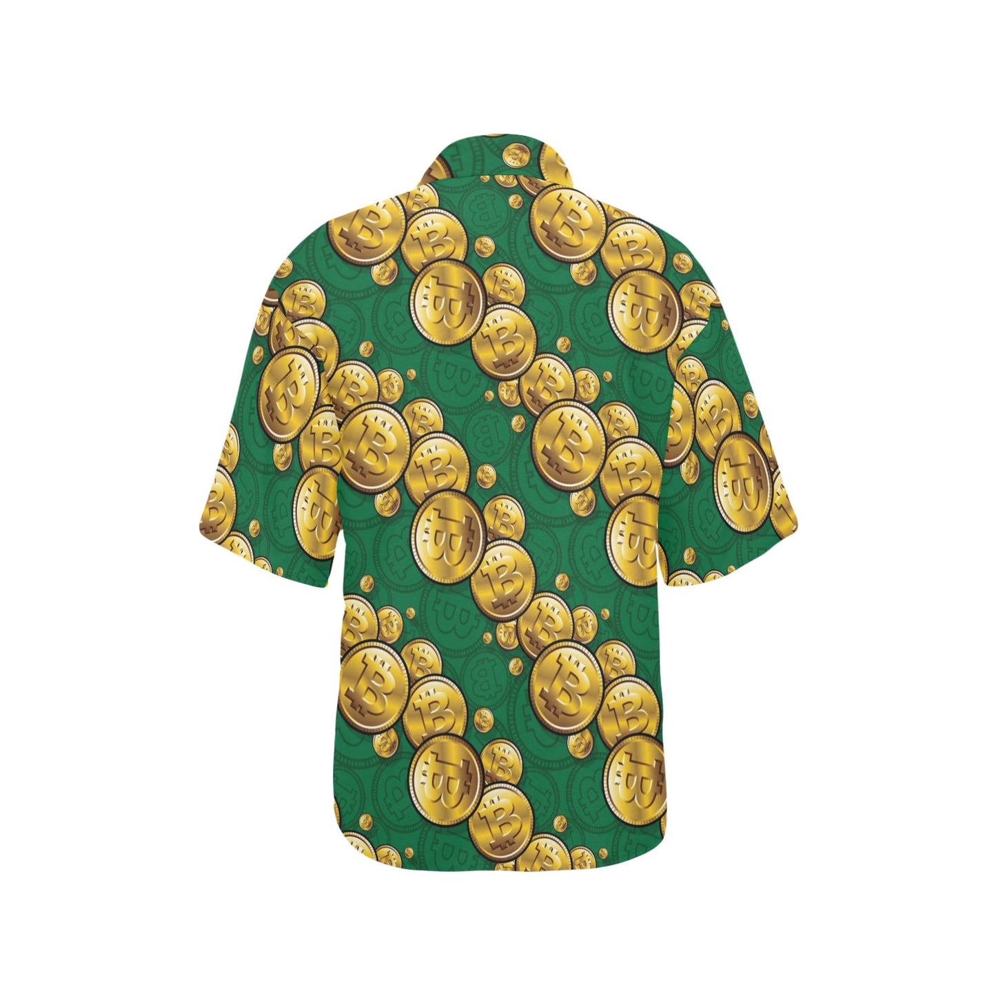 Bitcoin Pattern Print Design DO02 Women's Hawaiian Shirt