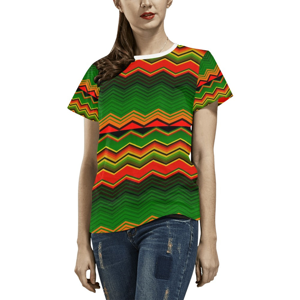 Serape Print Design LKS306 Women's  T-shirt