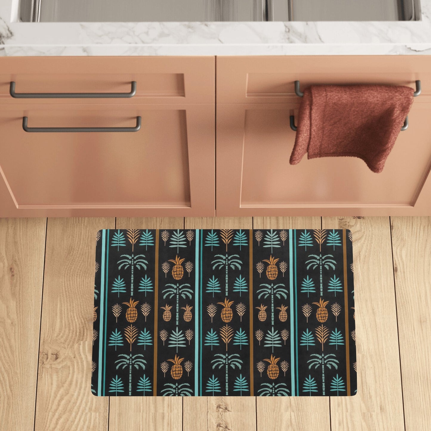 Hawaiian Themed Pattern Print Design H023 Kitchen Mat