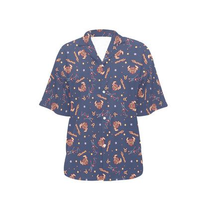 Taurus Print Design LKS304 Women's Hawaiian Shirt