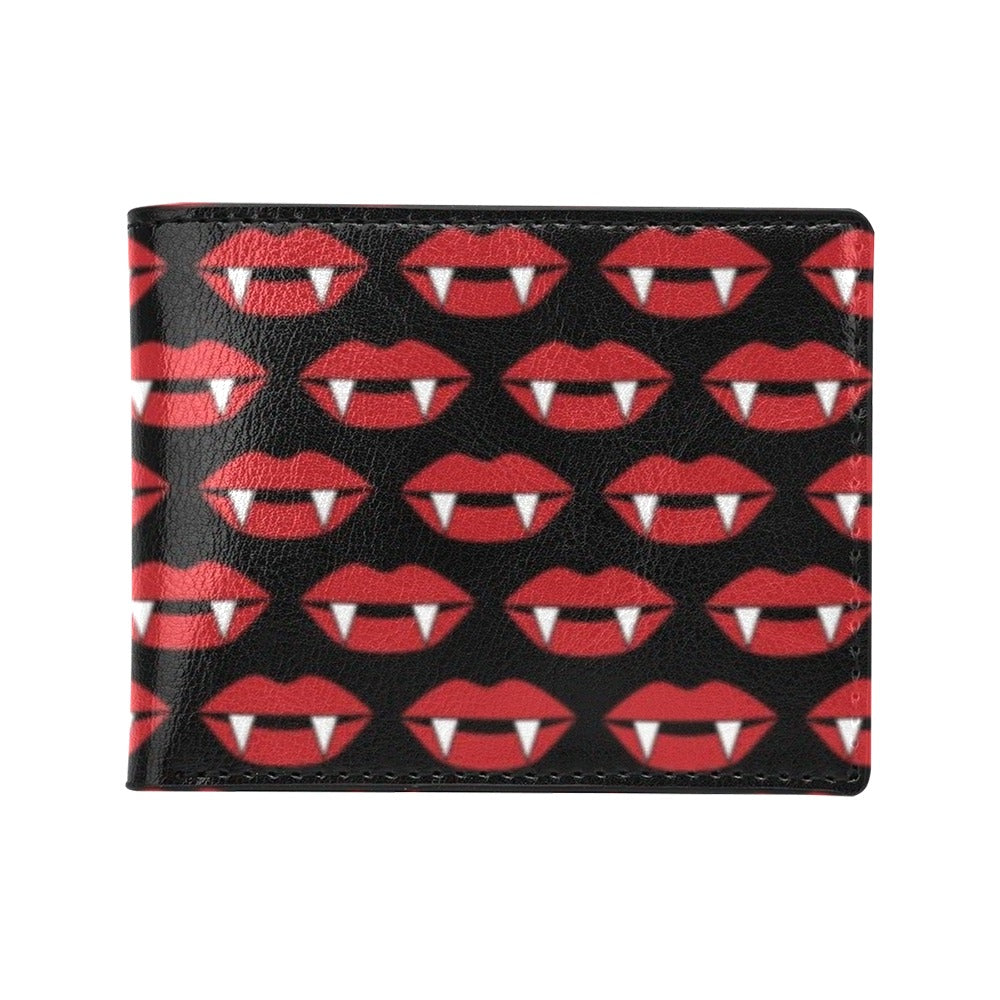 Vampire Lips Print Design LKS302 Men's ID Card Wallet