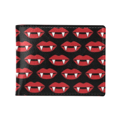 Vampire Lips Print Design LKS302 Men's ID Card Wallet