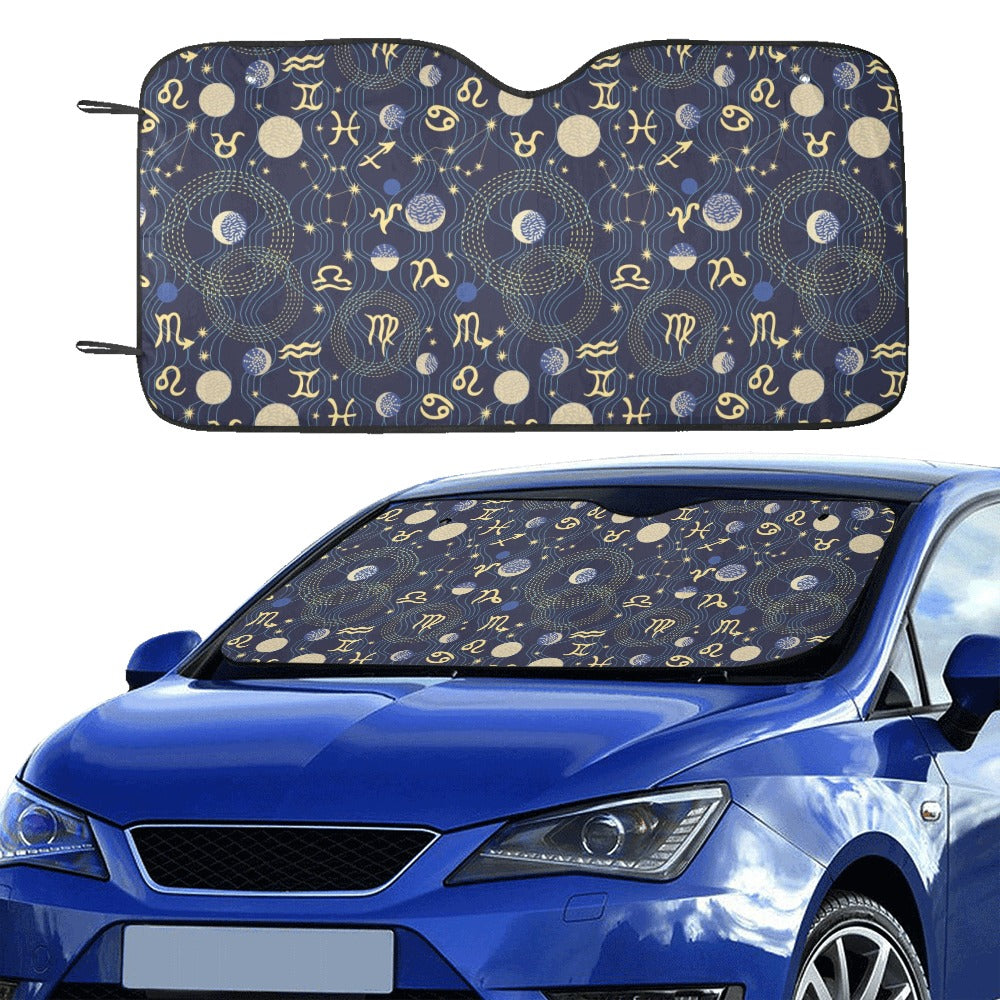 Zodiac Print Design LKS302 Car front Windshield Sun Shade
