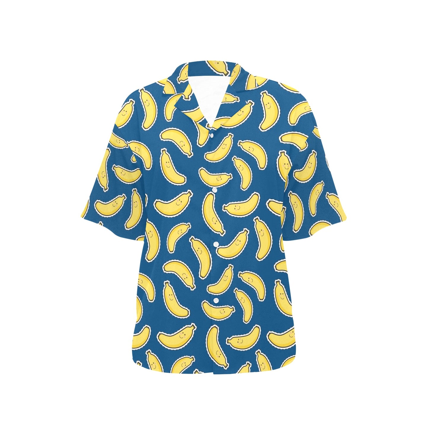 Banana Pattern Print Design BA03 Women's Hawaiian Shirt