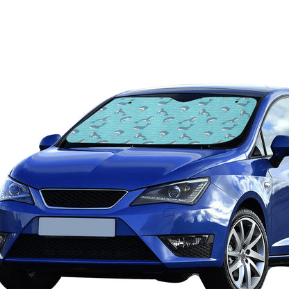 Whale Print Design LKS303 Car front Windshield Sun Shade