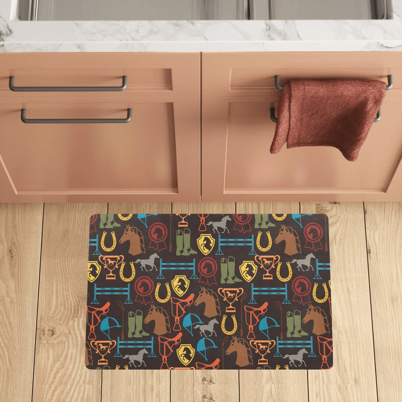 Equestrian Equipment Horse Colorful Kitchen Mat