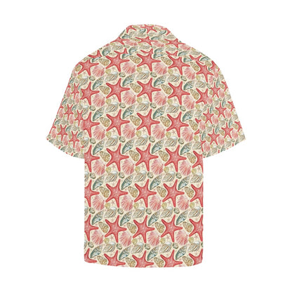 Seashell Print Design LKS301 Men's Hawaiian Shirt