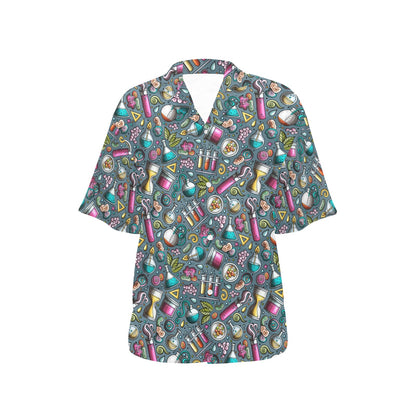 Science Print Design LKS304 Women's Hawaiian Shirt