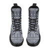 Blue White Tribal Aztec Women's Boots