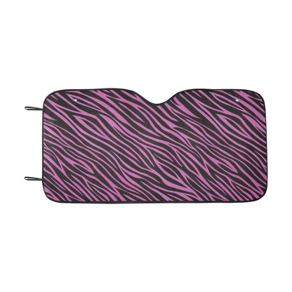 Zebra Pink Print Design LKS304 Car front Windshield Sun Shade