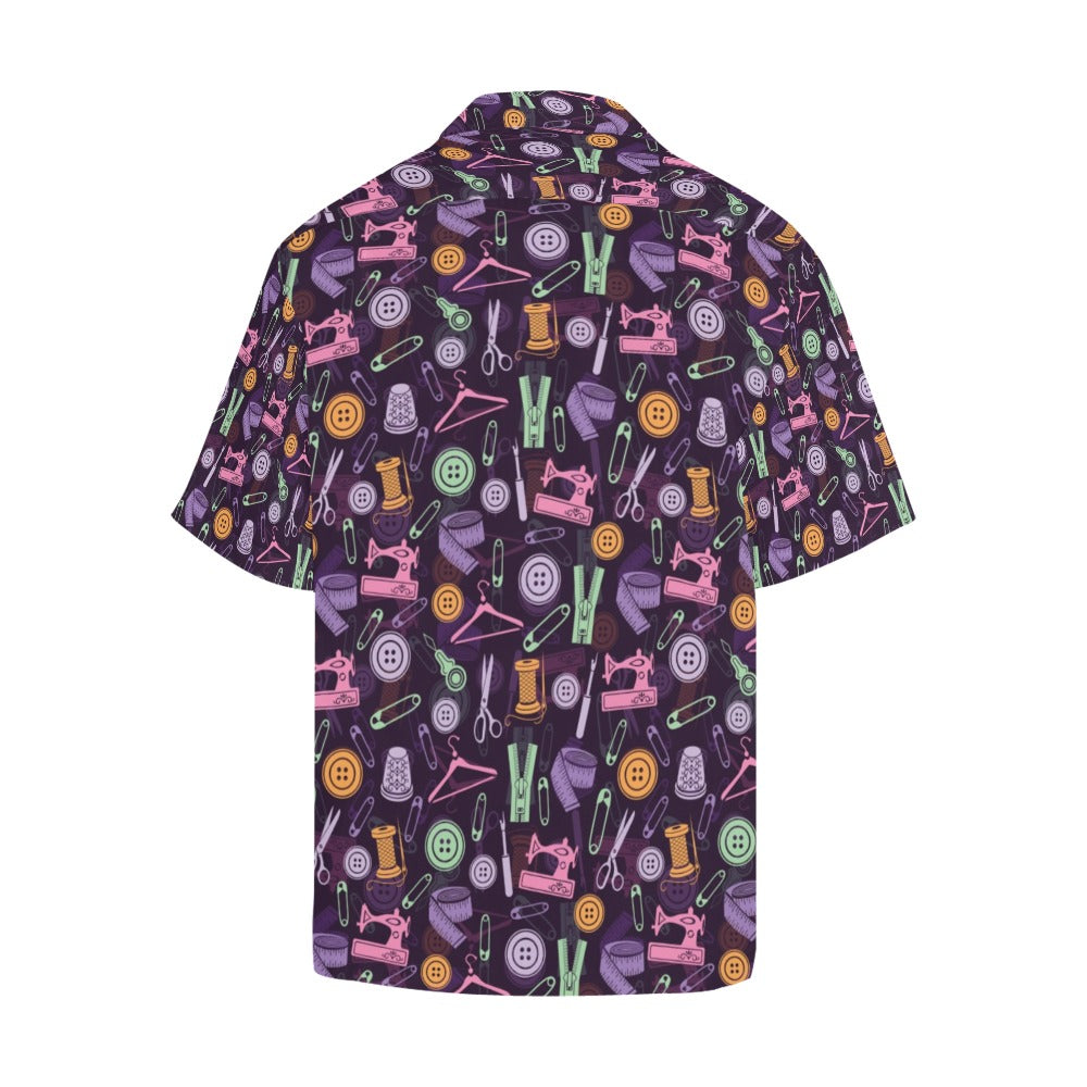 Sewing Equipment Print Design LKS306 Men's Hawaiian Shirt