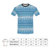 Wave Print Design LKS301 Men's All Over Print T-shirt