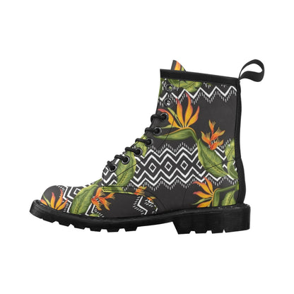 Bird Of Paradise Pattern Print Design BOP07 Women's Boots