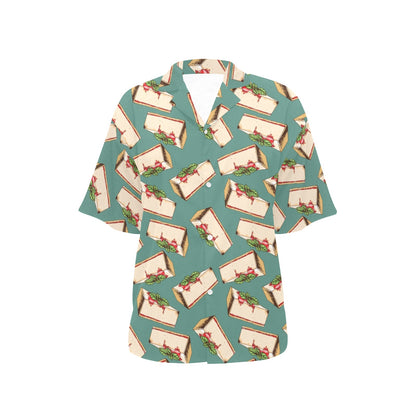 Cheesecake Pattern Print Design CK02 Women's Hawaiian Shirt