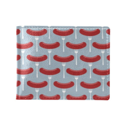 Sausage Print Design LKS301 Men's ID Card Wallet