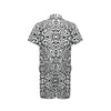 Polynesian Tattoo Pattern Men's Romper