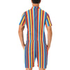 Mexican Blanket Stripe Print Pattern Men's Romper