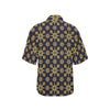 kaleidoscope Gold Print Design Women's Hawaiian Shirt