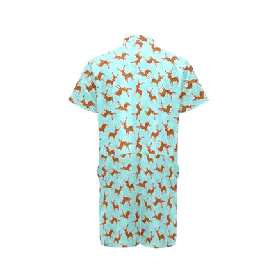 Reindeer Print Design LKS403 Men's Romper