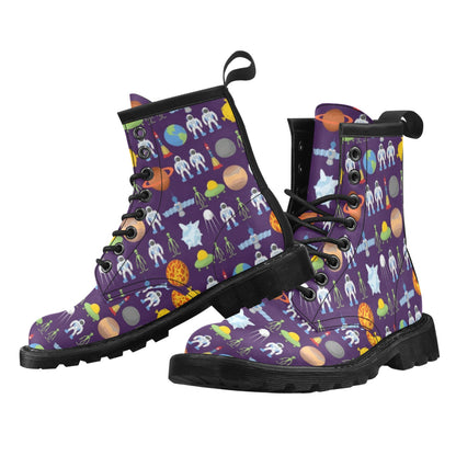 Alien Astronaut Planet Women's Boots