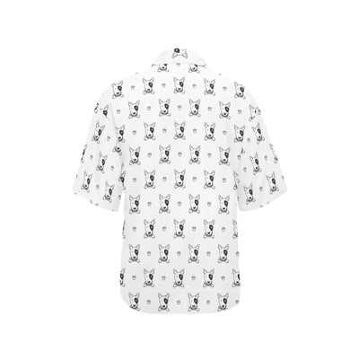 Bull Terriers Pattern Print Design 06 Women's Hawaiian Shirt