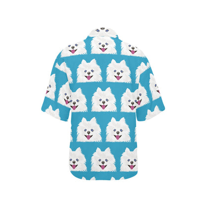 Pomeranians Pattern Print Design A05 Women's Hawaiian Shirt