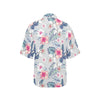 Hibiscus Print Women's Hawaiian Shirt