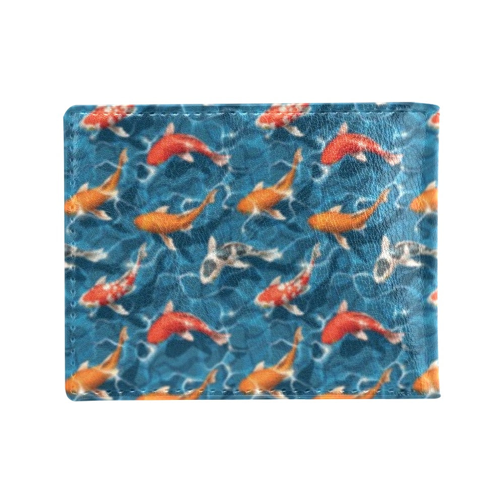 Koi Carp Water Design Themed Print Men's ID Card Wallet