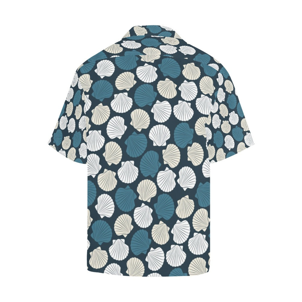 Seashell Print Design LKS3013 Men's Hawaiian Shirt