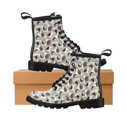 Coconut Pattern Print Design CN03 Women's Boots