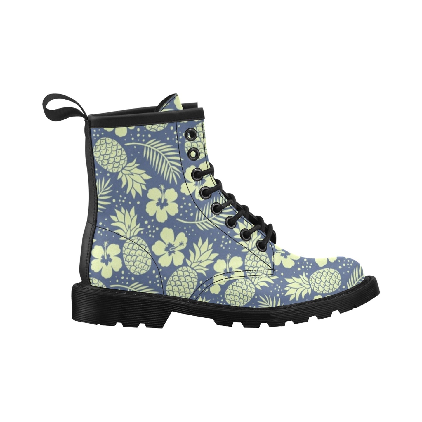 Pineapple Pattern Print Design PP07 Women's Boots