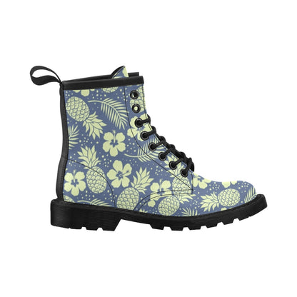 Pineapple Pattern Print Design PP07 Women's Boots