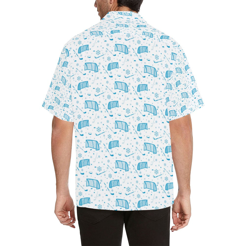 Hockey Print Design LKS303 Men's Hawaiian Shirt
