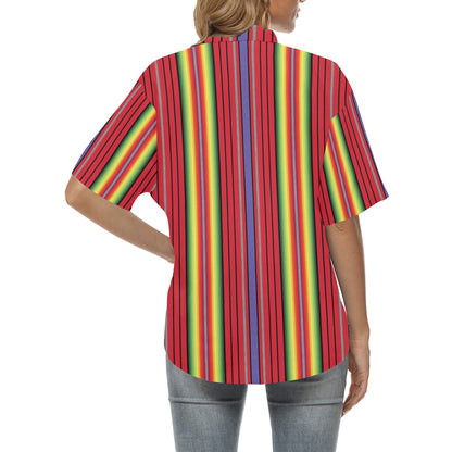 Serape Print Design LKS305 Women's Hawaiian Shirt